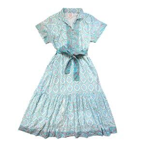 Victoria Dunn Floral Folly Belted Maxi Dress - XL